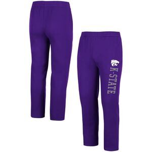 Kansas State Wildcats Men's Large Colosseum Fleece Sweatpants Joggers Purple NEW